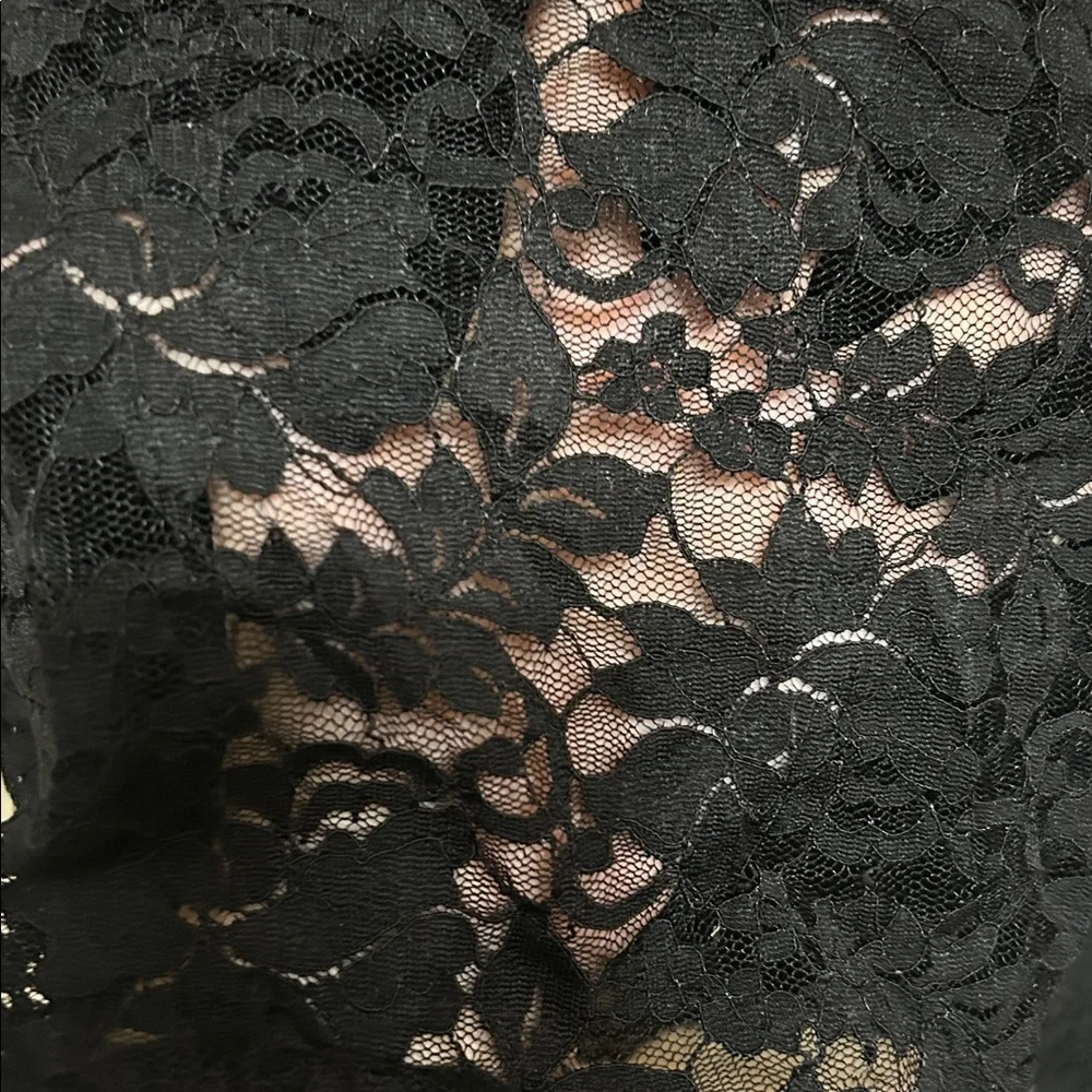 💜Half Off💜Allegra K Black Lace Blouse NWT Size M - Picture 5 of 6